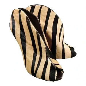 Louboutin Chester Fille Stilettos - Women's Fur Calf Hair Heels - Designer Shoes